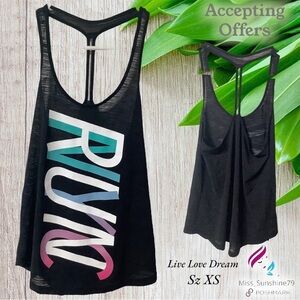 Live Love Dream - Sz XS - oversized racer back lightweight top